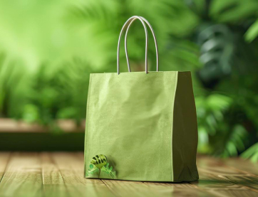 Square Bottom Paper Bags with Handles - Sambhav Eco